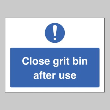 Close Grit Bin after Use - TESTTTTT!!!!! 