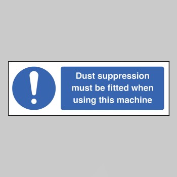 Dust Suppression must be Fitted when using this Machine - TESTTTTT!!!!! 