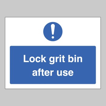 Lock Grit Bin after Use - TESTTTTT!!!!! 
