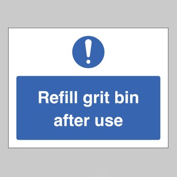 Refill Grit Bin after Use - TESTTTTT!!!!! 