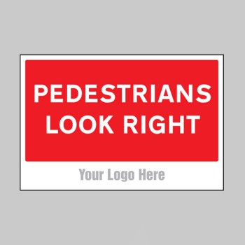 Pedestrians Look Right - Add a Logo - Site Saver - TESTTTTT!!!!! 