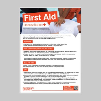Emergency Resuscitation - First Aid Poster - TESTTTTT!!!!! Emergency Resuscitation - First Aid Poster - TESTTTTT!!!!!