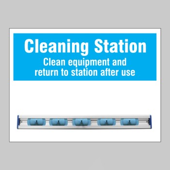 Cleaning Station Shadow Board with Hanging Rail - TESTTTTT!!!!! 