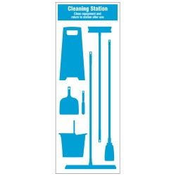 Cleaning Station Shadow Board (7 piece) - TESTTTTT!!!!! Cleaning Station Shadow Board (7 piece) - TESTTTTT!!!!!