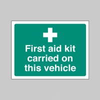 First Aid Kit Carried On this Vehicle - Window Sticker - TESTTTTT!!!!! 