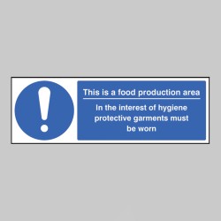 Food Production Area PPE Garments Must be Worn - TESTTTTT!!!!! Food Production Area PPE Garments Must be Worn - TESTTTTT!!!!!