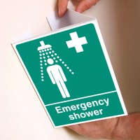 Emergency Shower - Projecting Sign - TESTTTTT!!!!! 
