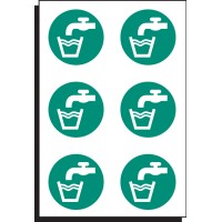 Drinking Water Labels (Sheet of 6) - TESTTTTT!!!!! 