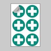 First Aid Symbol Labels (Sheet of 6) - TESTTTTT!!!!! 