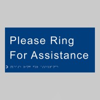 Braille - Please Ring for Assistance - TESTTTTT!!!!! Braille - Please Ring for Assistance - TESTTTTT!!!!!