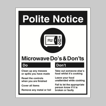 Microwave - Do's & Don'ts - TESTTTTT!!!!! 