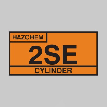 2SE Cylinder Storage Placard Aluminium - Retro-Reflective - TESTTTTT!!!!! 