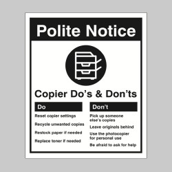 Photocopier - Do's & Don'ts - TESTTTTT!!!!! 