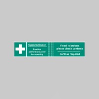 First Aid Box Tamper Labels (Pack of 50) - TESTTTTT!!!!! 
