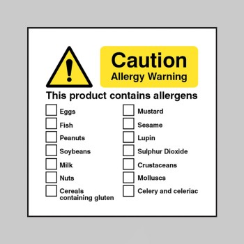 Caution - Allergy Warning - this Product Contains Allergens - TESTTTTT!!!!! 