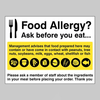 Food Allergy Notice - TESTTTTT!!!!! Food Allergy Notice - TESTTTTT!!!!!