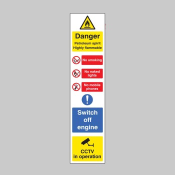 Danger - Petroleum Spirit Multi-Message - TESTTTTT!!!!! 
