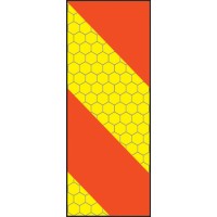 ECE70 Vehicle Marking Plate - Right Hand Vertical Chevron - TESTTTTT!!!!! ECE70 Vehicle Marking Plate - Right Hand Vertical Chevron - TESTTTTT!!!!!