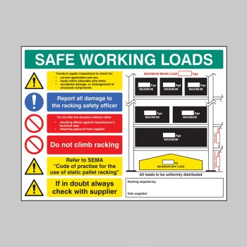 SWL Pallet Racking Sign - TESTTTTT!!!!! SWL Pallet Racking Sign - TESTTTTT!!!!!