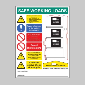 SWL Cantilever Racking Sign - TESTTTTT!!!!! SWL Cantilever Racking Sign - TESTTTTT!!!!!