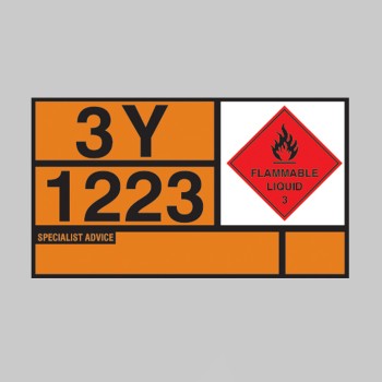 Kerosene Hazchem Placard - Aluminium - TESTTTTT!!!!! Kerosene Hazchem Placard - Aluminium - TESTTTTT!!!!!