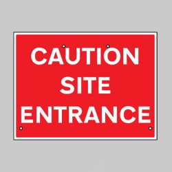 Re-Flex Sign - Caution - Site Entrance - TESTTTTT!!!!! Re-Flex Sign - Caution - Site Entrance - TESTTTTT!!!!!