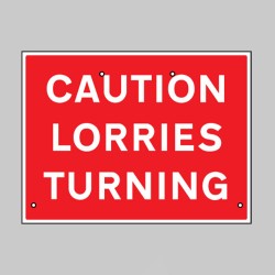 Re-Flex Sign - Caution - Lorries Turning - TESTTTTT!!!!! Re-Flex Sign - Caution - Lorries Turning - TESTTTTT!!!!!