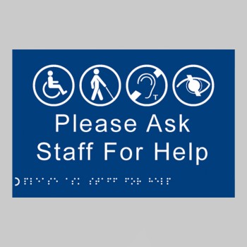 Braille - Please Ask Staff for Help - TESTTTTT!!!!! 