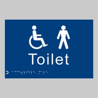 Braille - Toilet Gents / Disabled - TESTTTTT!!!!! Braille - Toilet Gents / Disabled - TESTTTTT!!!!!