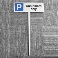 Parking - Customers Only - Verge Sign - TESTTTTT!!!!! Parking - Customers Only - Verge Sign - TESTTTTT!!!!!