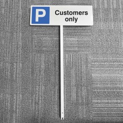 Parking - Customers Only - Verge Sign - TESTTTTT!!!!! 