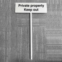 Private Property - Keep Out - Verge Sign - TESTTTTT!!!!! Private Property - Keep Out - Verge Sign - TESTTTTT!!!!!