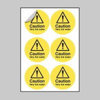 Caution - Very Hot Water Labels - TESTTTTT!!!!! 