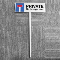 Private No Through Road - Verge Sign - TESTTTTT!!!!! 