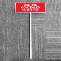 Caution - Concealed Entrance Verge Sign - TESTTTTT!!!!! Caution - Concealed Entrance Verge Sign - TESTTTTT!!!!!