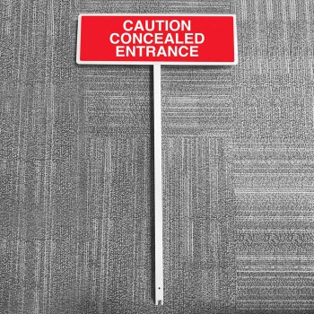 Caution - Concealed Entrance Verge Sign - TESTTTTT!!!!! Caution - Concealed Entrance Verge Sign - TESTTTTT!!!!!