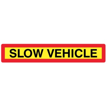 Slow Vehicle Panel - Long Length - TESTTTTT!!!!! 