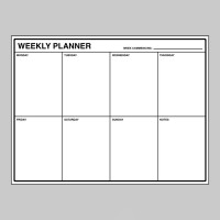 Weekly Planner - Dry Wipe Board - TESTTTTT!!!!! Weekly Planner - Dry Wipe Board - TESTTTTT!!!!!