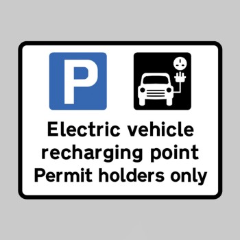 Electric Vehicle Recharging Point - Permit Holders Only - Class R2 - Permanent - TESTTTTT!!!!! 