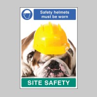 Safety Helmets must be Worn - Dog - Poster - TESTTTTT!!!!! Safety Helmets must be Worn - Dog - Poster - TESTTTTT!!!!!