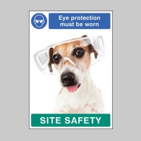 Eye Protection must be Worn - Dog - Poster - TESTTTTT!!!!! Eye Protection must be Worn - Dog - Poster - TESTTTTT!!!!!