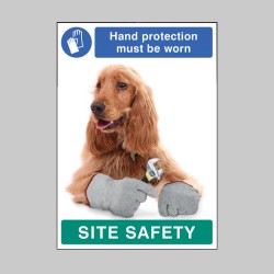 Hand Protection must be Worn - Dog - Poster - TESTTTTT!!!!! Hand Protection must be Worn - Dog - Poster - TESTTTTT!!!!!