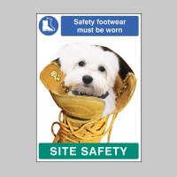 Safety Footwear must be Worn - Dog - Poster - TESTTTTT!!!!! Safety Footwear must be Worn - Dog - Poster - TESTTTTT!!!!!