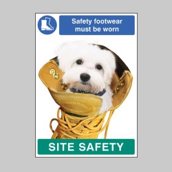 Safety Footwear must be Worn - Dog - Poster - TESTTTTT!!!!! Safety Footwear must be Worn - Dog - Poster - TESTTTTT!!!!!