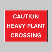 Re-Flex Sign - Caution - Heavy Plant Crossing - TESTTTTT!!!!! 