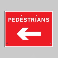 Re-Flex Sign - Pedestrians Arrow Left - TESTTTTT!!!!! 