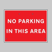 Re-Flex Sign - No Parking in this Area - TESTTTTT!!!!! 
