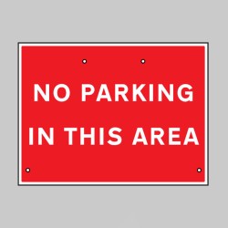 Re-Flex Sign - No Parking in this Area - TESTTTTT!!!!! Re-Flex Sign - No Parking in this Area - TESTTTTT!!!!!