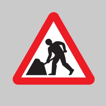 Fold Up Sign - Men At Work with Text Variant Options - TESTTTTT!!!!! 