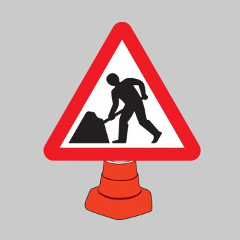 Road Works - Cone Sign - TESTTTTT!!!!! Road Works - Cone Sign - TESTTTTT!!!!!
